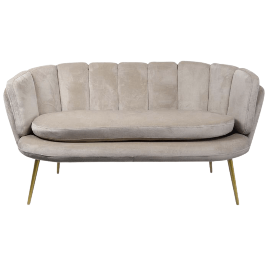 Banquette brenda velours Taupe