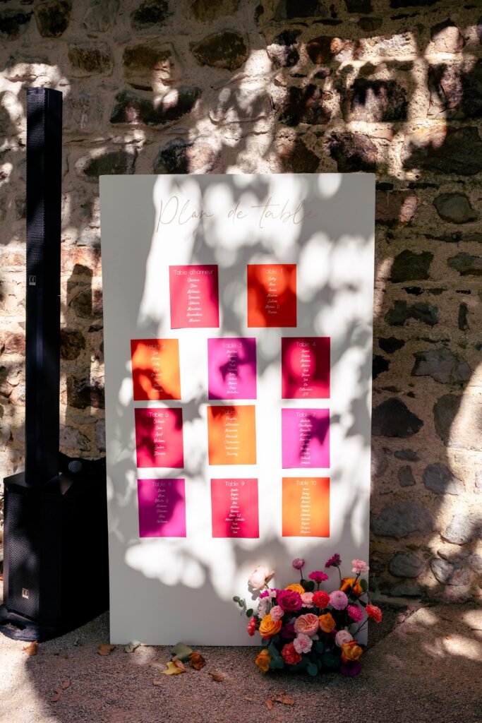 création de plan de table sur mesure lyon