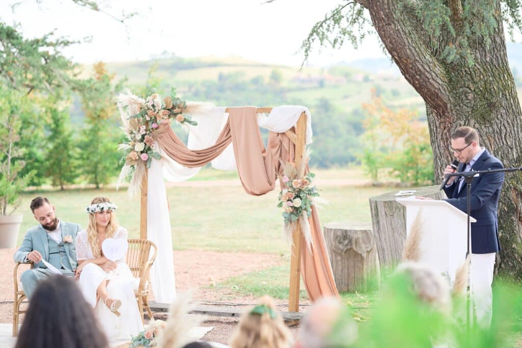 arche cérémonie rectangle, fleuriste lyon