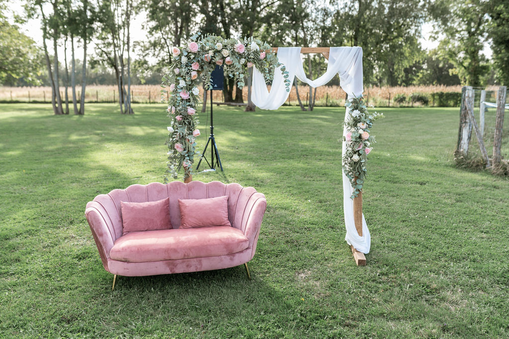 fleuriste mariage lyon, arche romantique